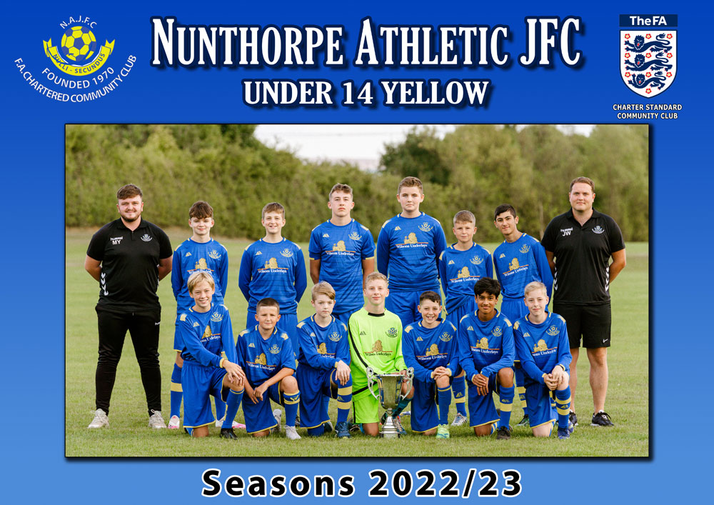 under 14 yellow team Nunthorpe Athletic JFC