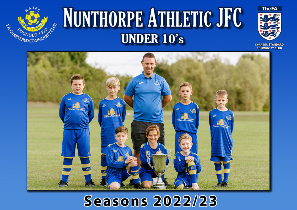 under 10 football at nunthorpe athletic jfc